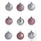 101ct. 2" Pink & Silver Shatterproof Ball Ornaments